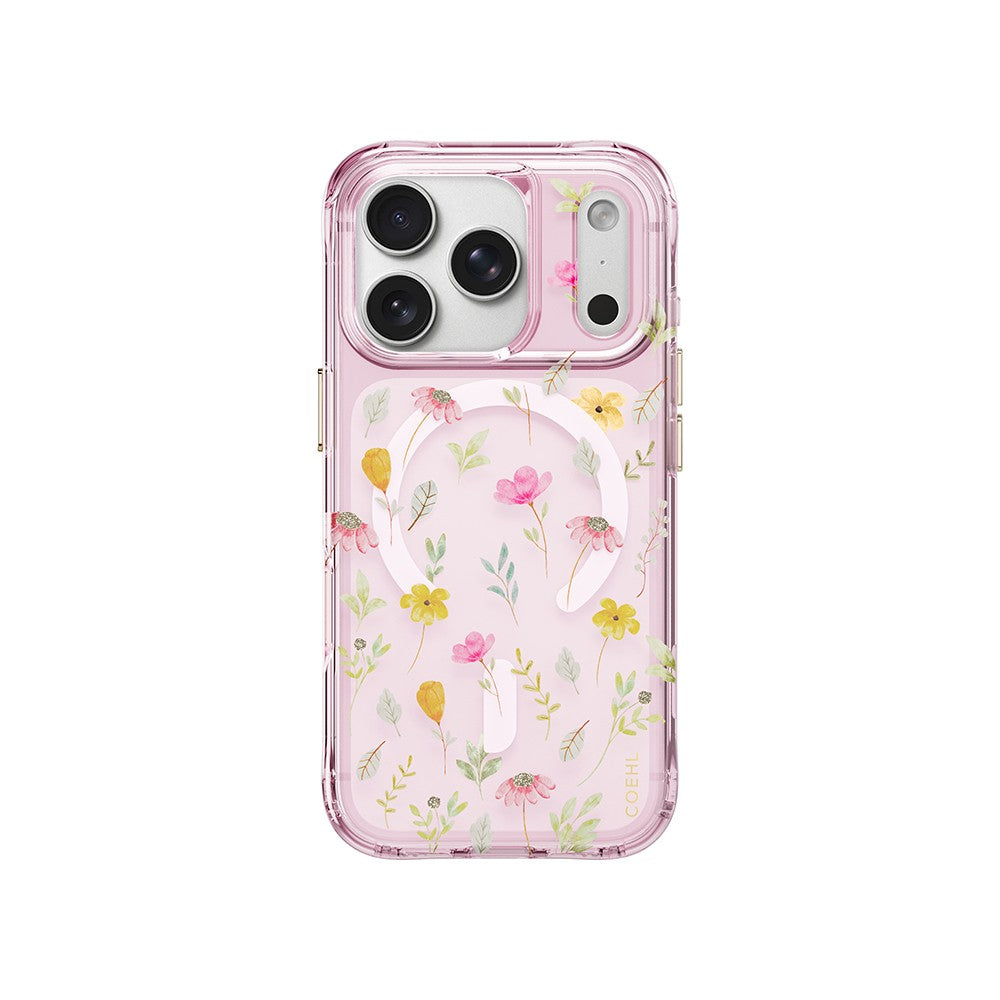 iPhone 18 Pro Max Kılıf M-safe Şarj Özellikli Çiçekli Tasarım Coehl Evie Serisi Kılıf